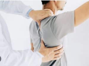 The image conveys that with rest, exercise, and care, a shoulder muscle can recover and regain its strength.
